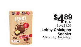 Fairway Store Market Lebby chickpea snacks offer