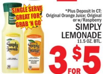 C Town Simply lemonade offer