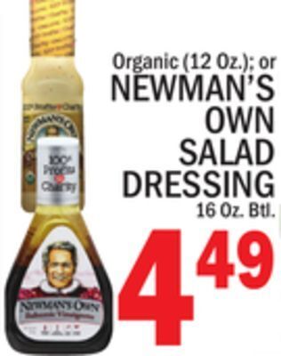 C Town Newman's own salad dressing 16 oz. btl offer