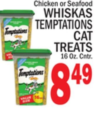 C Town Whiskas temptations cat treats offer