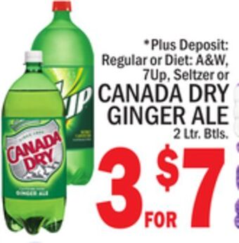 C Town Canada dry ginger ale offer