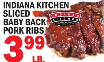 C Town Indiana kitchen sliced baby back pork ribs offer
