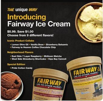 Fairway Store Market Ice cream offer