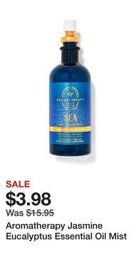 Bath & Body Works Aromatherapy jasmine eucalyptus essential oil mist offer
