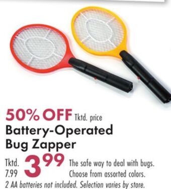 Boscov's Battery-operated bug zapper offer