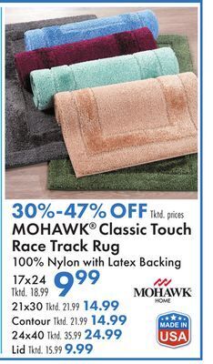 Boscov's Mohawk® classic touch race track rug offer