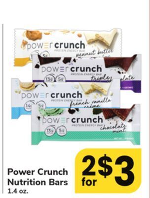 ACME Power crunch nutrition bars offer