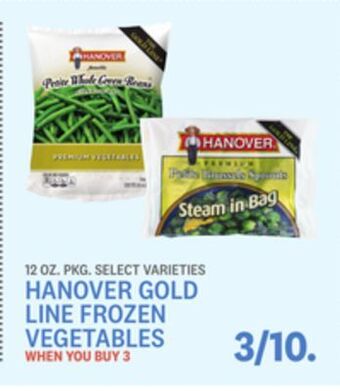 Kings Food Markets Hanover gold line frozen vegetables offer