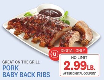 Kings Food Markets Pork baby back ribs offer