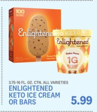 Kings Food Markets Enlightened keto ice cream or bars offer