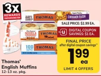 ACME Thomas' english muffins offer
