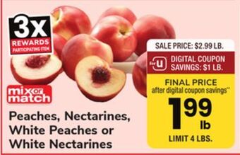 ACME Peaches, nectarines, white peaches or white nectarines offer
