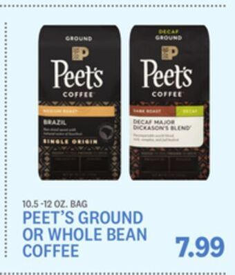 Kings Food Markets Peet's ground or whole bean coffee offer