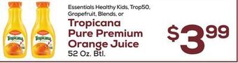DeCicco & Sons Tropicana pure premium orange juice offer