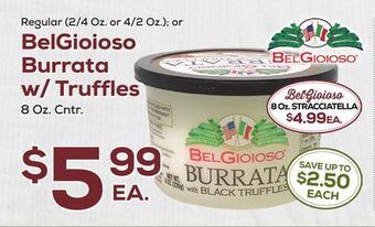 DeCicco & Sons Belgioioso burrata w/truffles offer