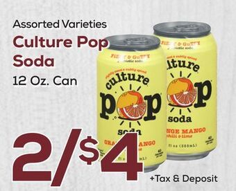 DeCicco & Sons Culture pop soda offer