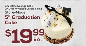 DeCicco & Sons 5 graduation cake offer