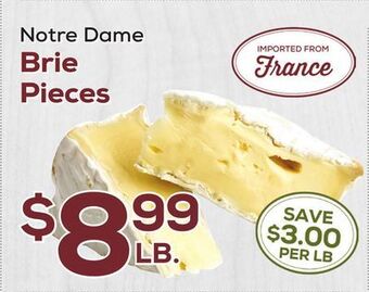 DeCicco & Sons Notre dame brie pieces offer