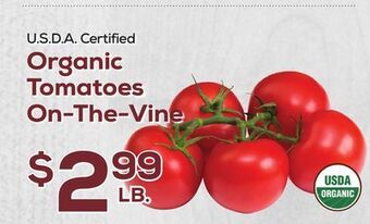 DeCicco & Sons Organic tomatoes on-the-vine offer