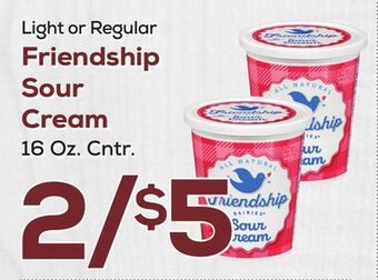DeCicco & Sons Friendship sour cream offer