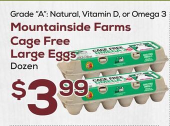 DeCicco & Sons Mountainside farms cage free large eggs offer