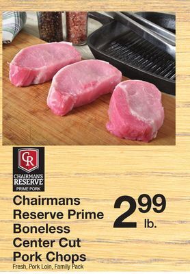 The Fresh Grocer Boneless center cut pork chops offer