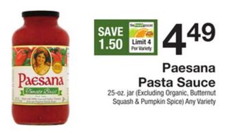 The Fresh Grocer Pasta sauce offer