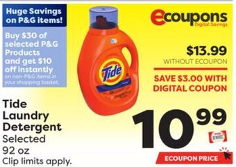 Weis Markets Tide laundry detergent offer