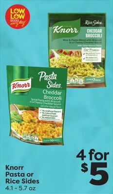 Weis Markets Knorr pasta or rice sides offer