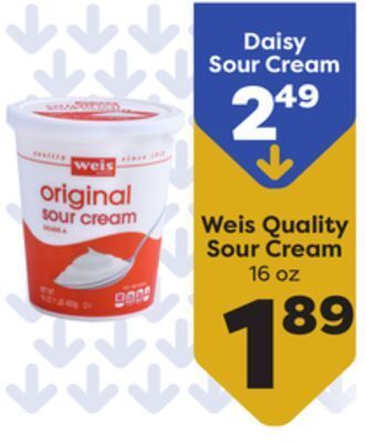 Weis Markets Weis quality sour cream offer