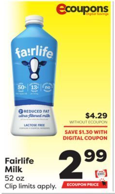 Weis Markets Fairlife milk offer
