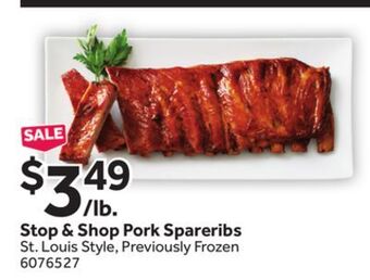 Stop&Shop Stop & shop pork spareribs offer