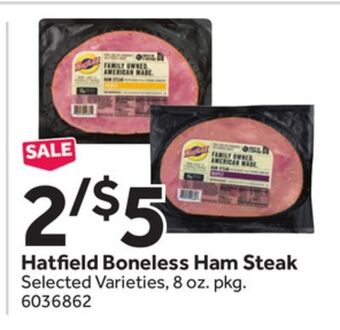 Stop&Shop Hat eld boneless ham steak offer