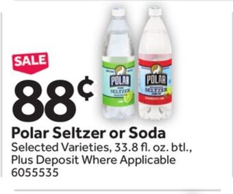 Stop&Shop Polar seltzer or soda offer
