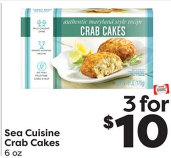 Weis Markets Sea cuisine crab cakes offer