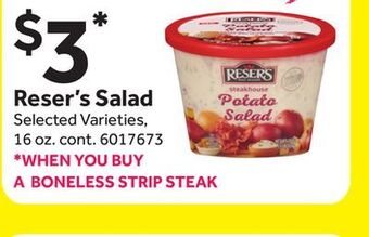 Stop&Shop Reser's salad offer
