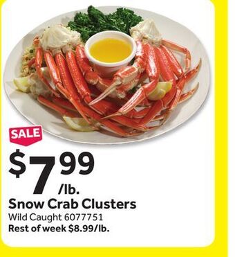 Stop&Shop Snow crab clusters offer