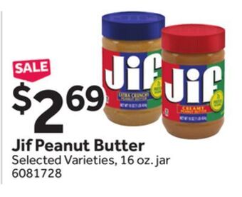 Stop&Shop Jif peanut butter offer