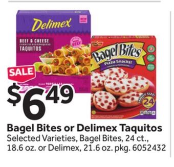Stop&Shop Bagel bites or delimex taquitos offer