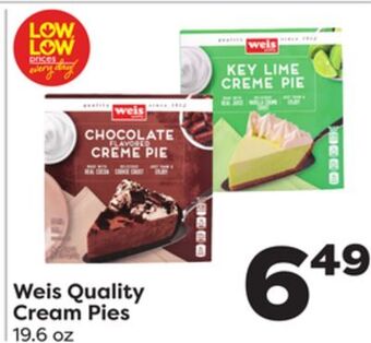 Weis Markets Weis quality cream pies offer