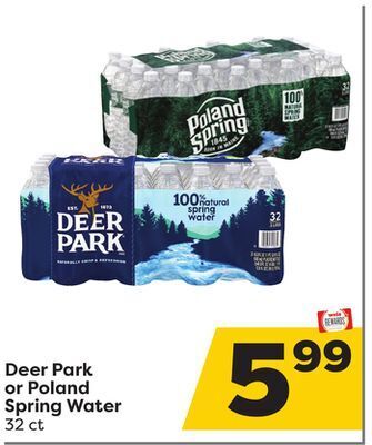 Weis Markets Deer park or poland spring water offer