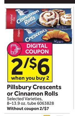 Stop&Shop Pillsbury crescents or cinnamon rolls offer