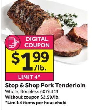 Stop&Shop Stop & shop pork tenderloin offer