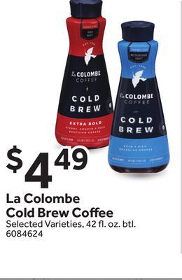 Stop&Shop La colombe cold brew coffee offer