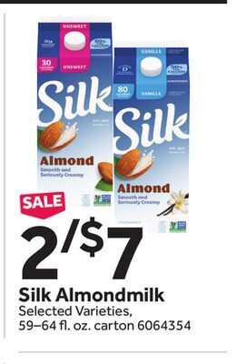 Stop&Shop Silk almondmilk offer