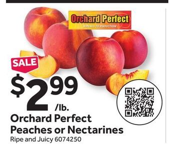 Stop&Shop Orchard perfect peaches or nectarines offer