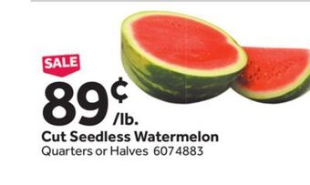 Stop&Shop Cut seedless watermelon offer