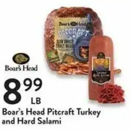 Fresh Thyme Boar's Head Pitcraft Turkey And Hard Salami offer