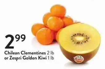 Fresh Thyme Chilean Clementine Or Zespri Golden Kiwi offer
