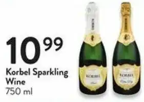Fresh Thyme Korbel Sparkling Wine 750 ml offer